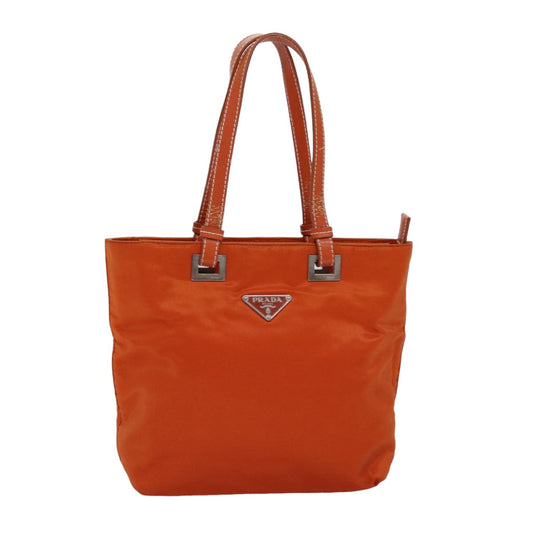 Luxury PradaHand Bag Nylon Orange 74418