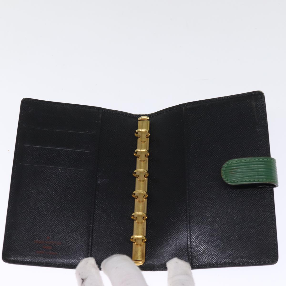 LOUIS VUITTON Epi Agenda PM Day Planner Cover Green R20054 LV 74420