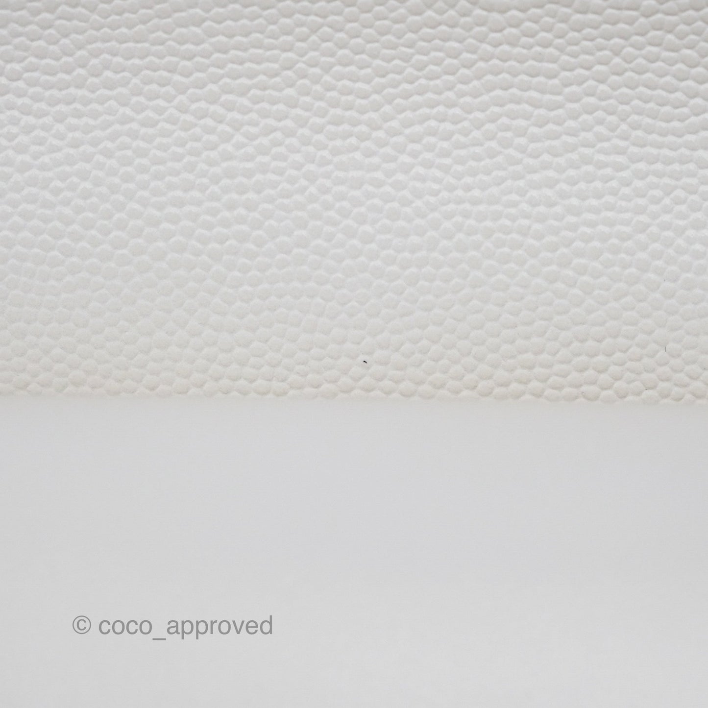 Chanel Small Classic Flap Quilted Ivory White Caviar Gold Hardware