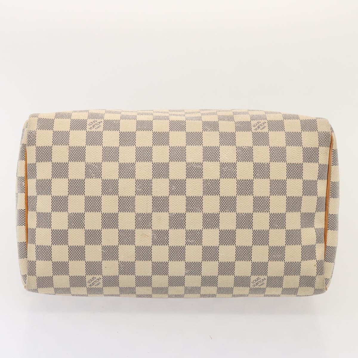 LOUIS VUITTON Damier Azur Speedy 30 Hand Bag N41533 LV 74433