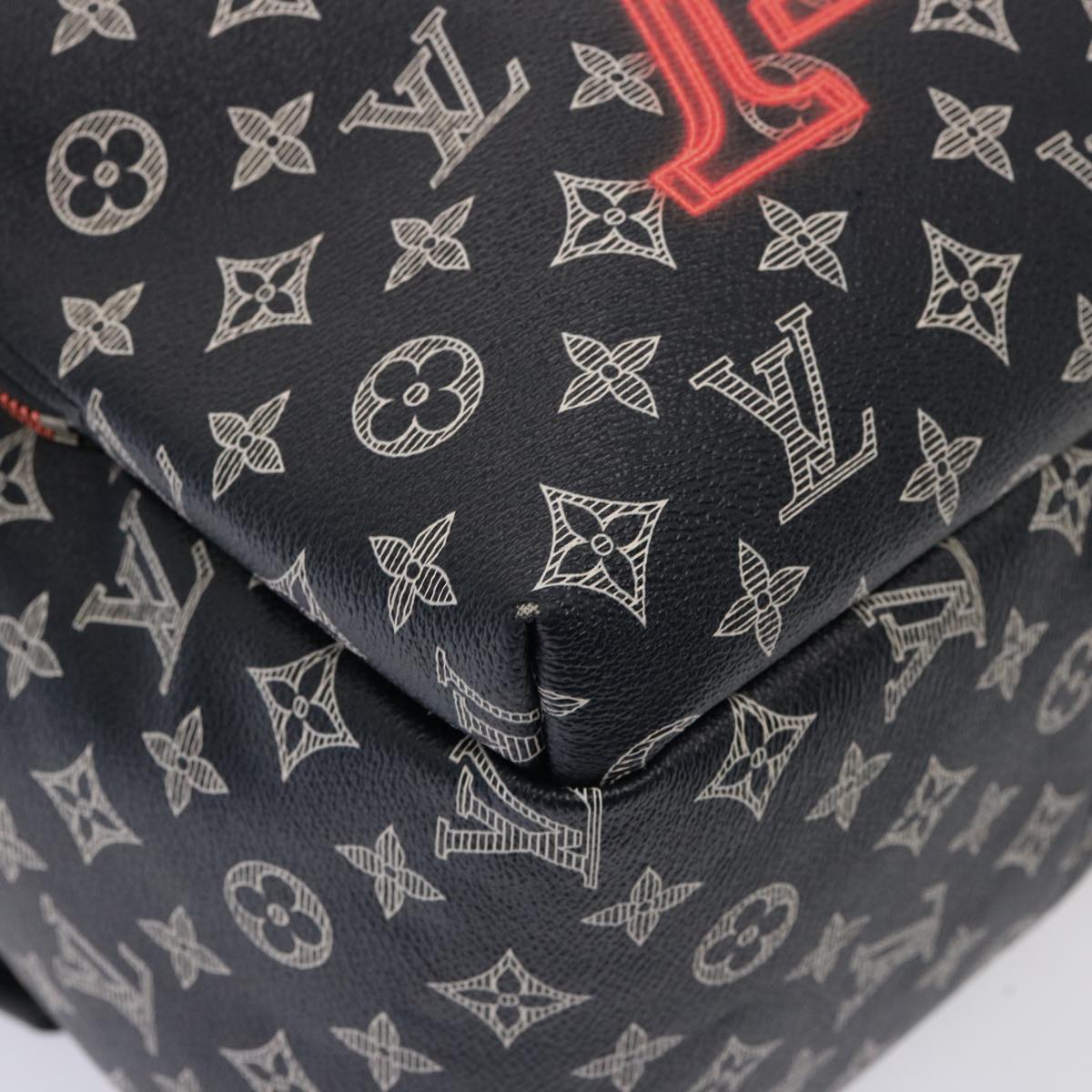 LOUIS VUITTON Monogram Ink Apollo Backpack Navy Red White M43676 LV 74436SA