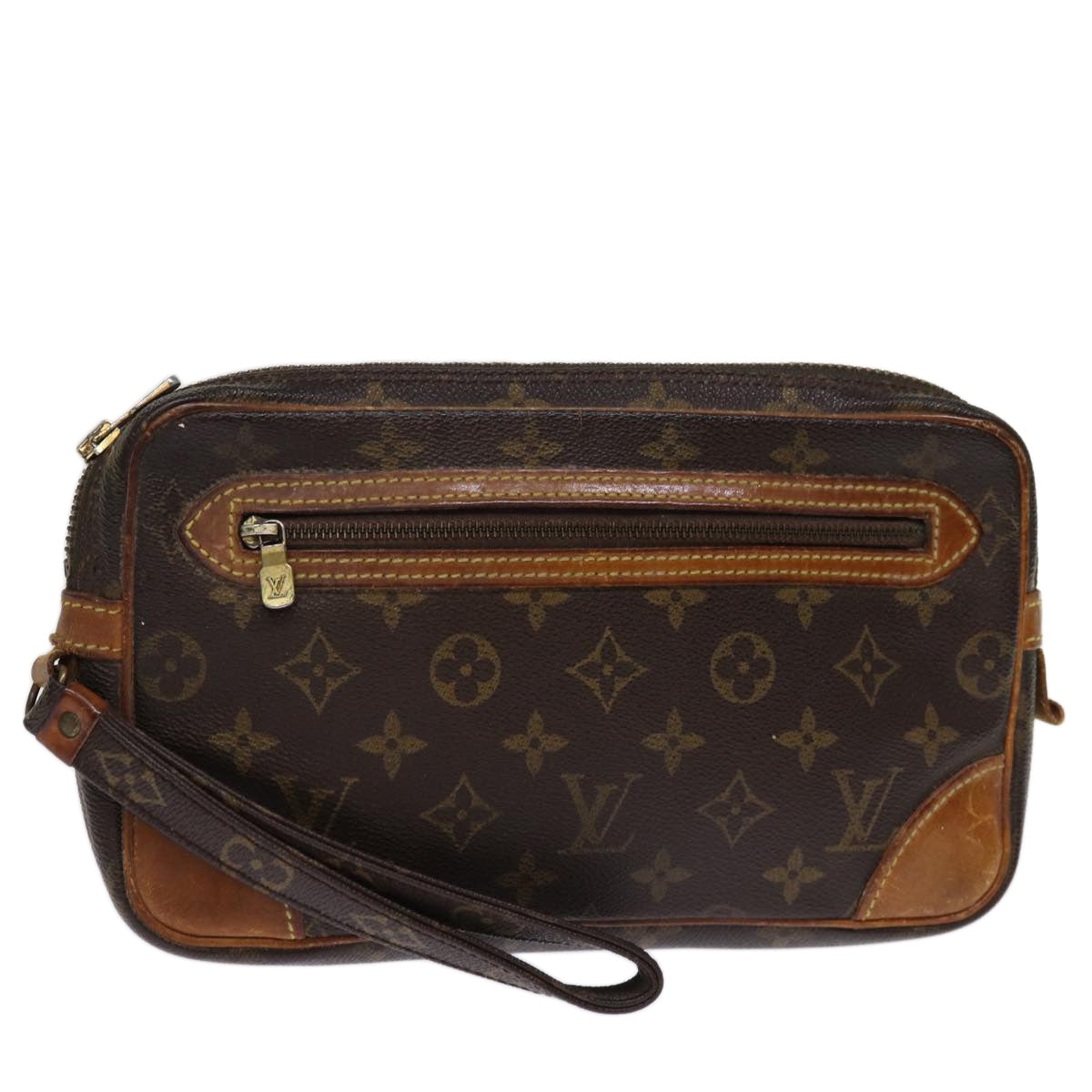 LOUIS VUITTON Monogram Marly Dragonne GM Clutch Bag M51825 LV 74438