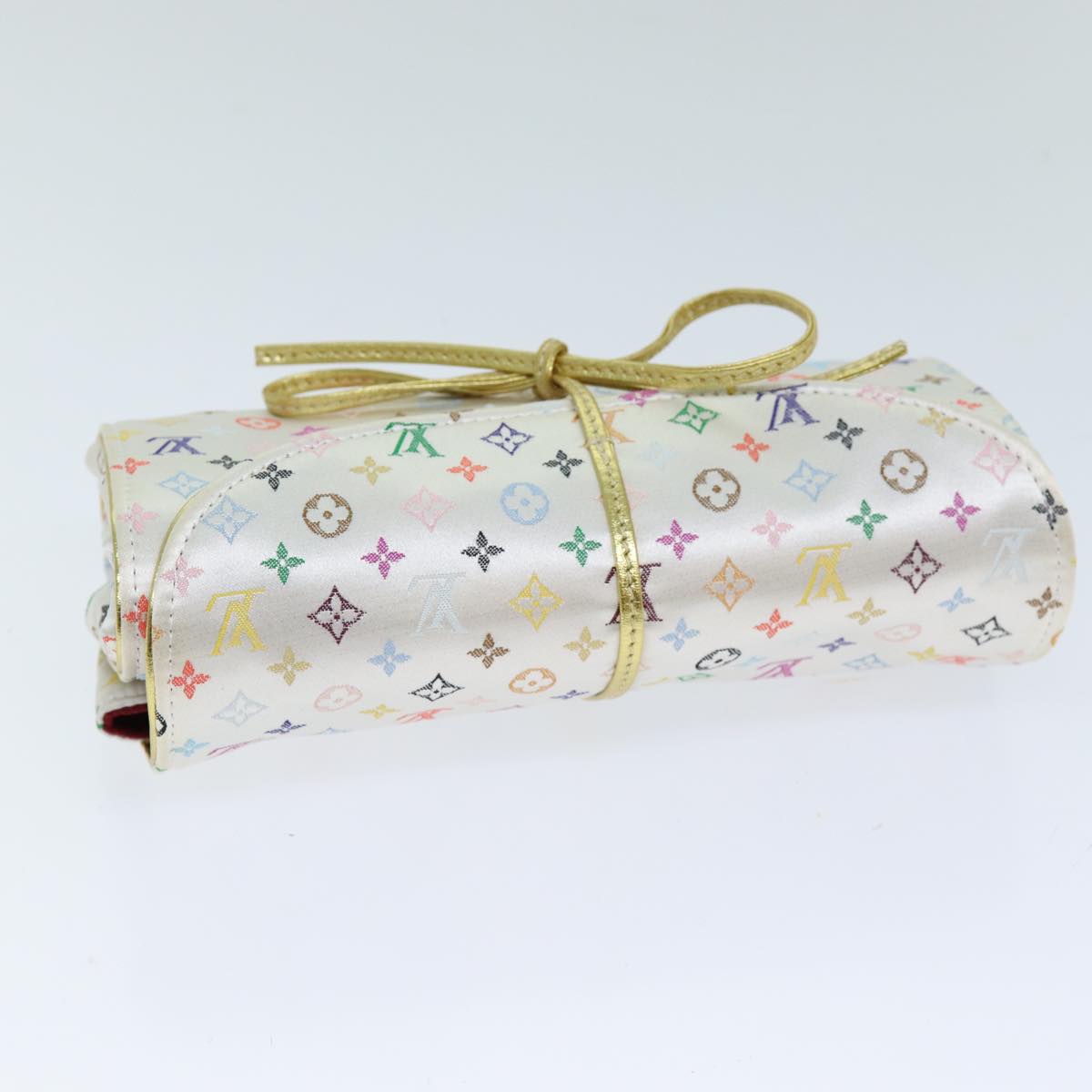 LOUIS VUITTON Multicolor Trousse Bijou Pliable Box White M92047 LV 74441A