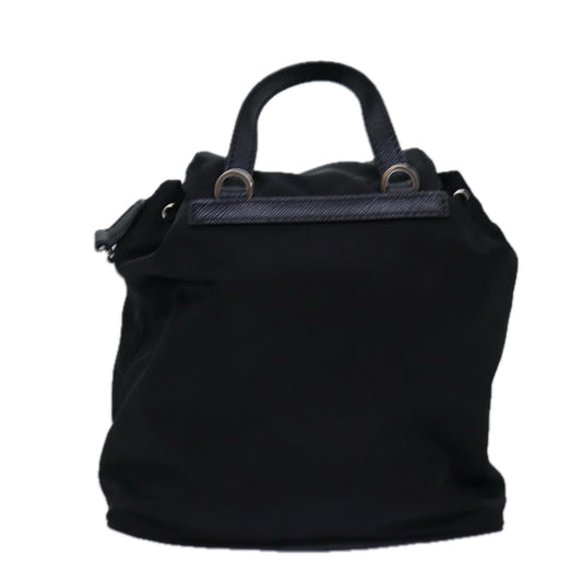 Luxury PradaChain Shoulder Bag Nylon Black 74455A