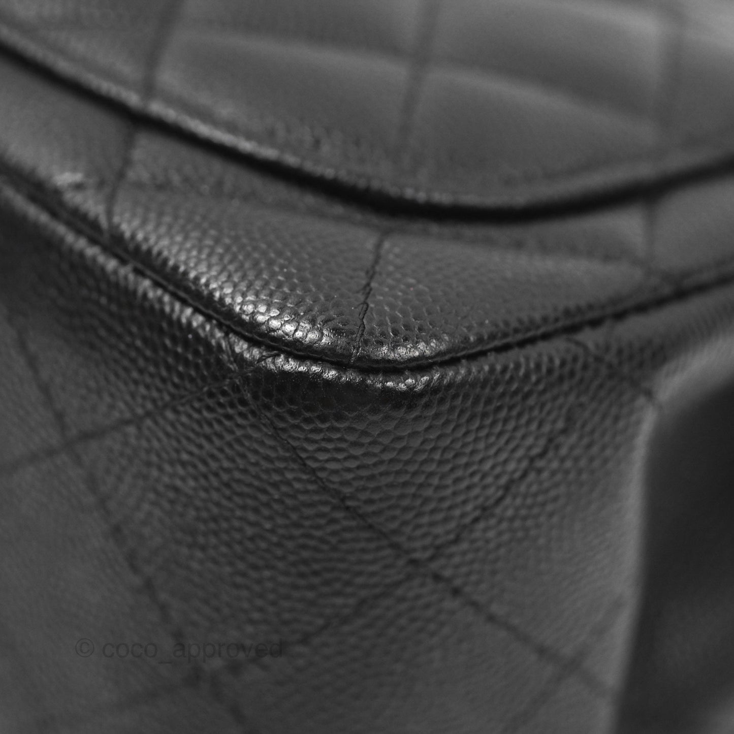 Chanel Quilted Mini Square Flap Black Caviar Gold Hardware