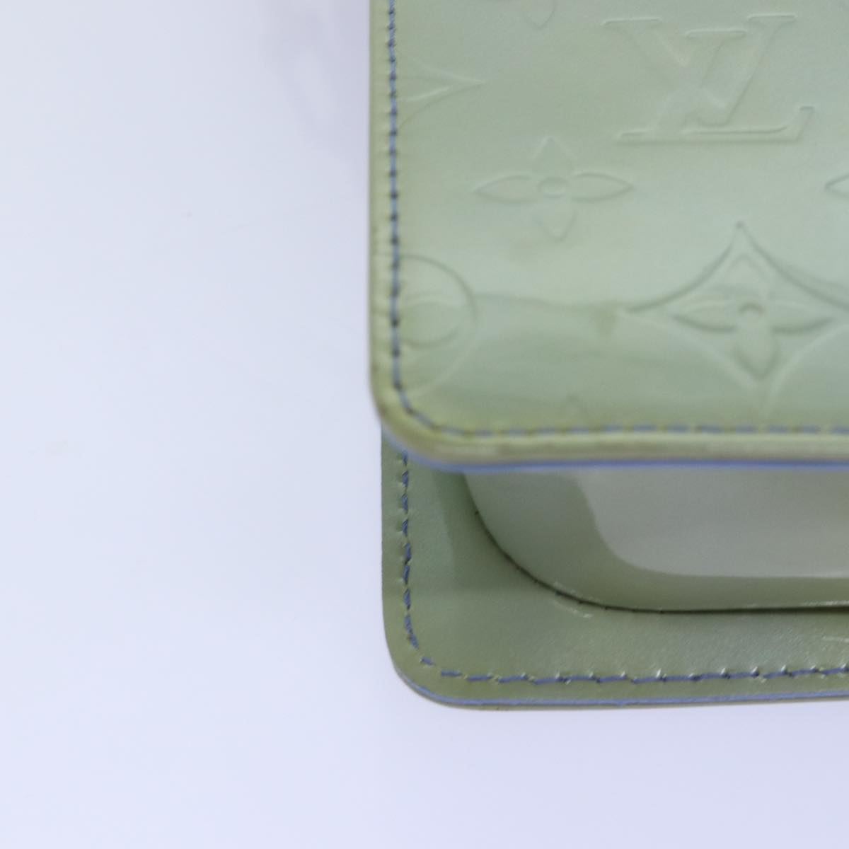 LOUIS VUITTON Monogram Vernis Motto Pouch Lavande M91224 LV 74489