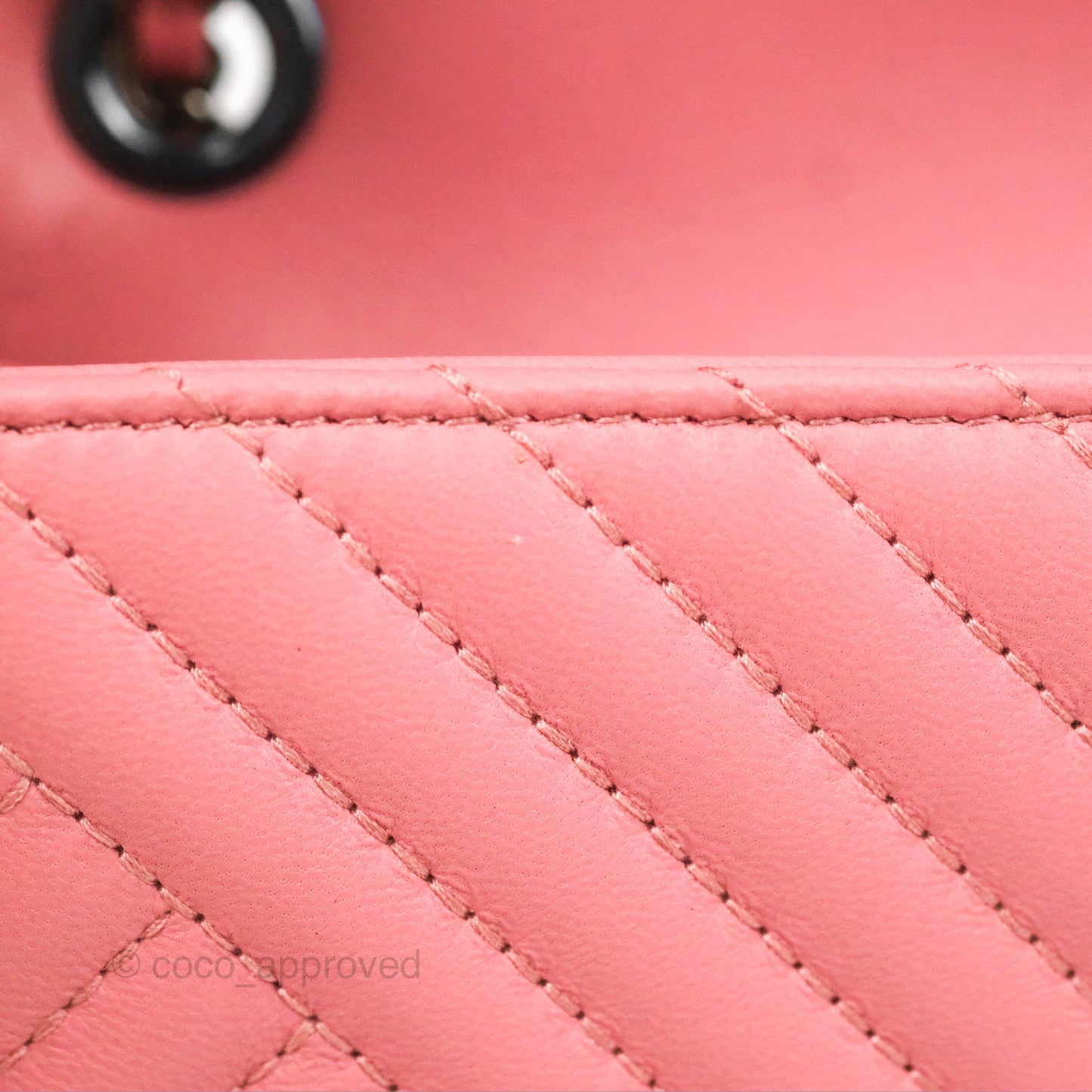 Chanel Small CC Crossing Flap Pink Lambskin Gun Metal Hardware