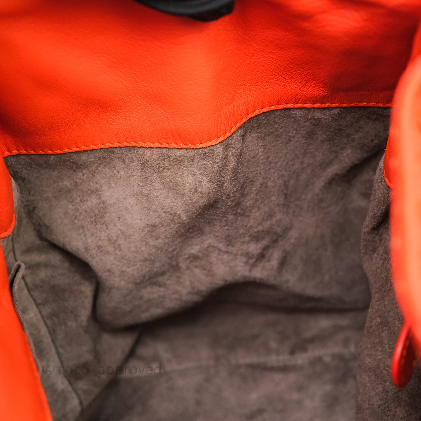 Bottega Veneta Nappa Intrecciato Parachute Tote Bag Orange