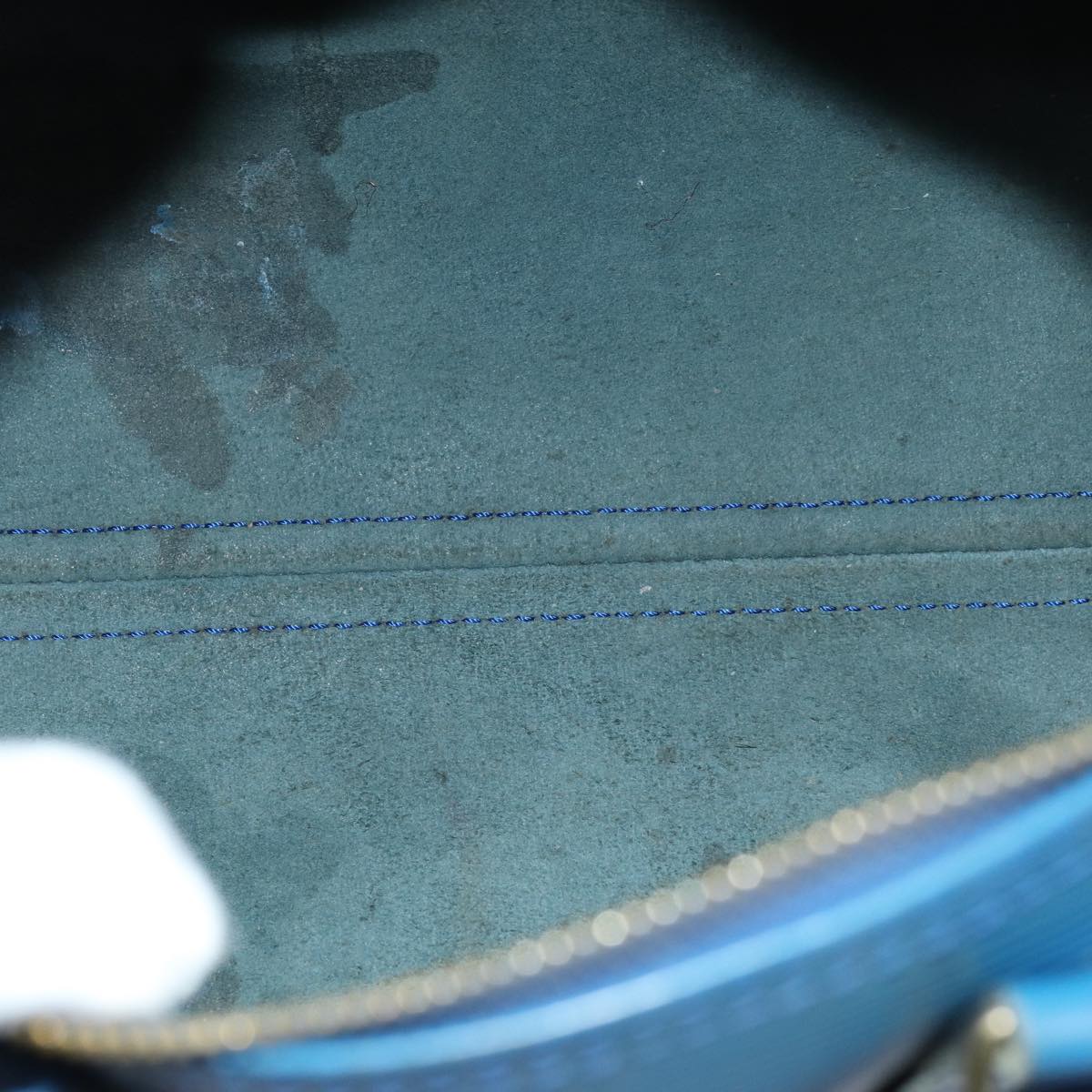 LOUIS VUITTON Epi Speedy 25 Hand Bag Toledo Blue M43015 LV 74506