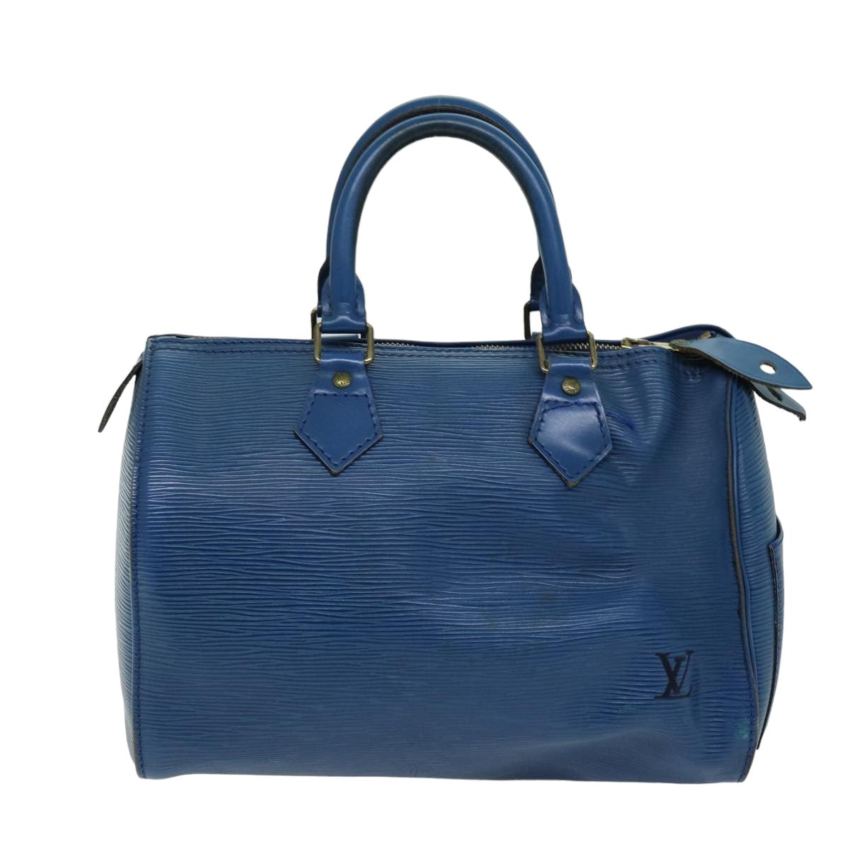 LOUIS VUITTON Epi Speedy 25 Hand Bag Toledo Blue M43015 LV 74506