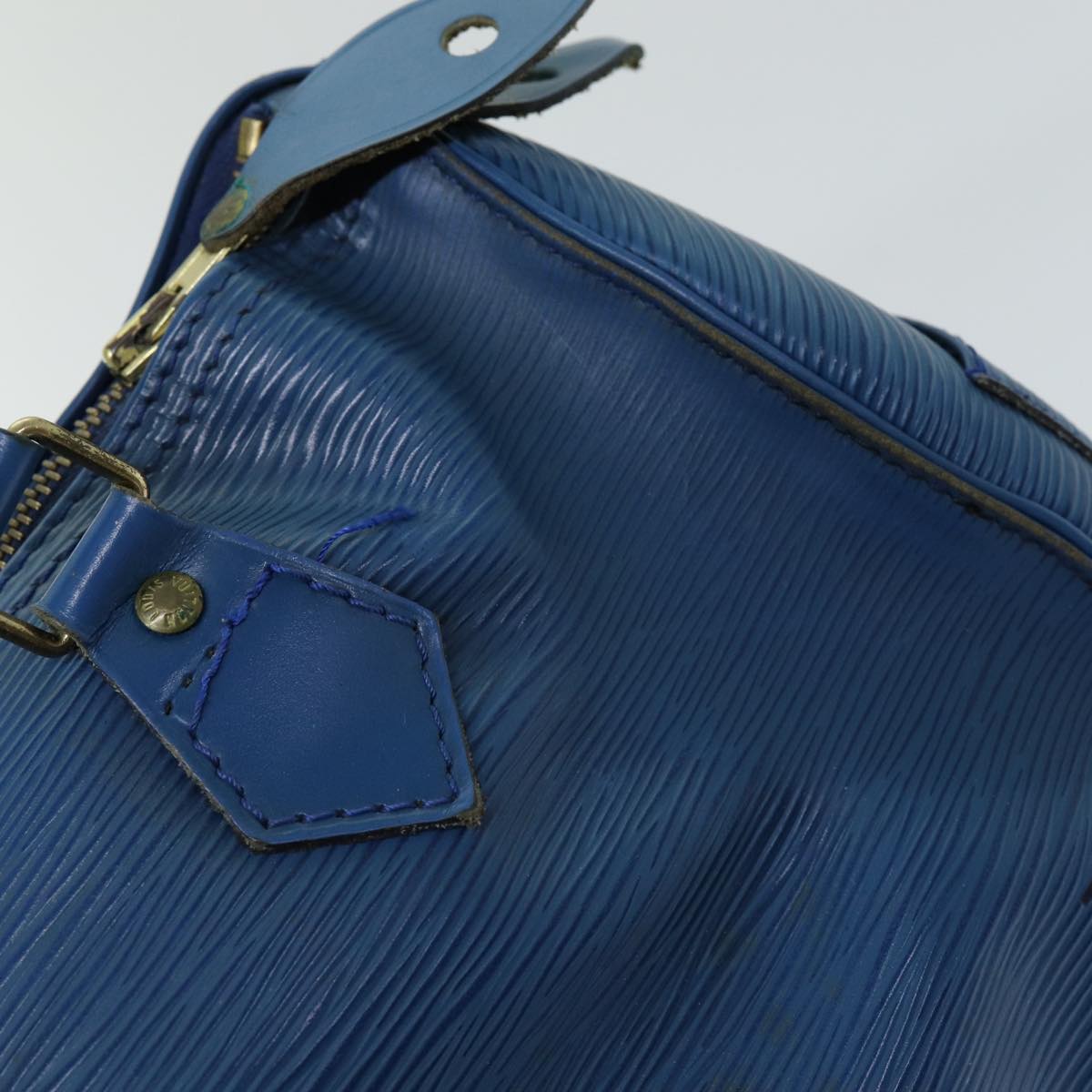 LOUIS VUITTON Epi Speedy 25 Hand Bag Toledo Blue M43015 LV 74506