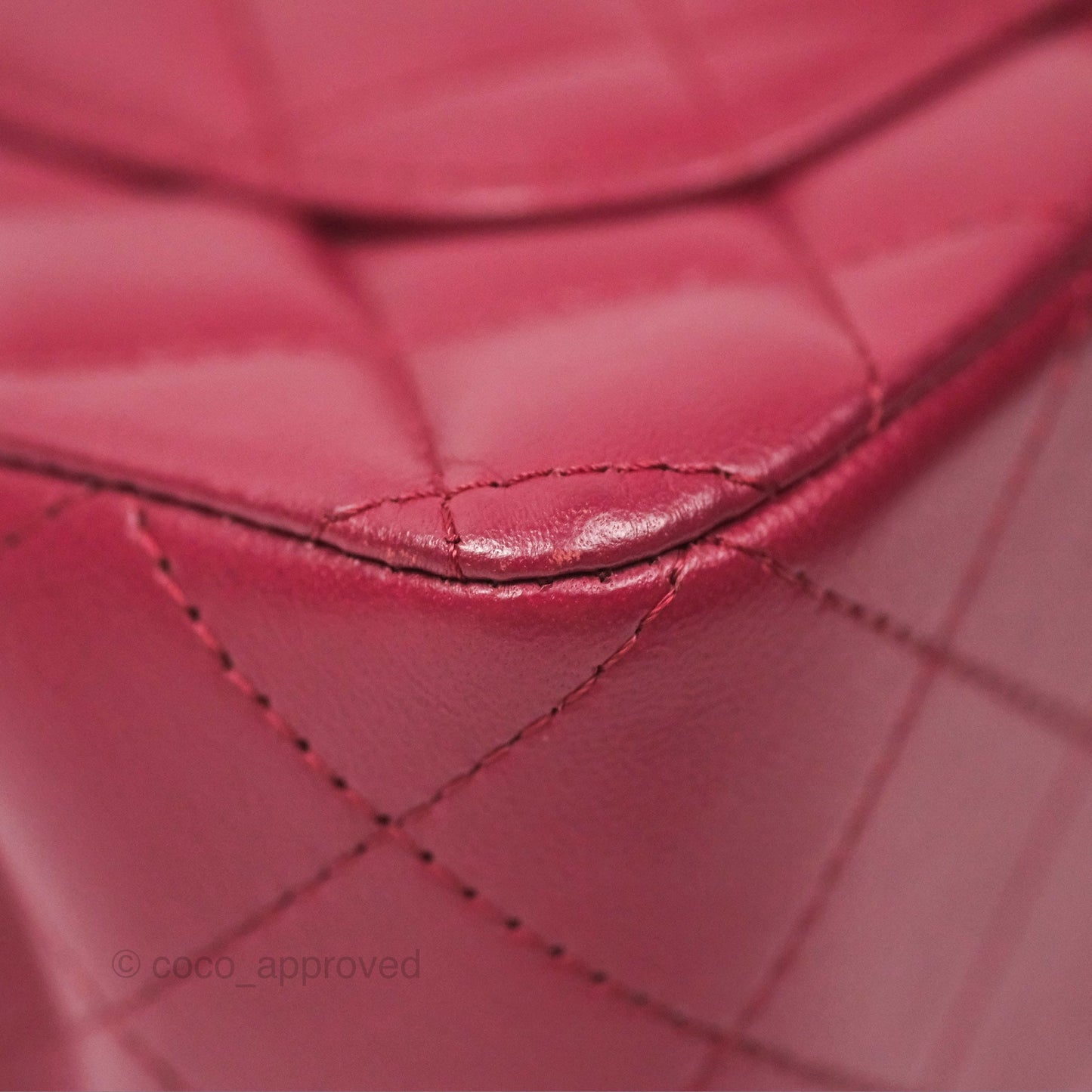 Chanel Top Handle Mini Rectangular Flap Bag Burgundy Red Lambskin Gold Hardware