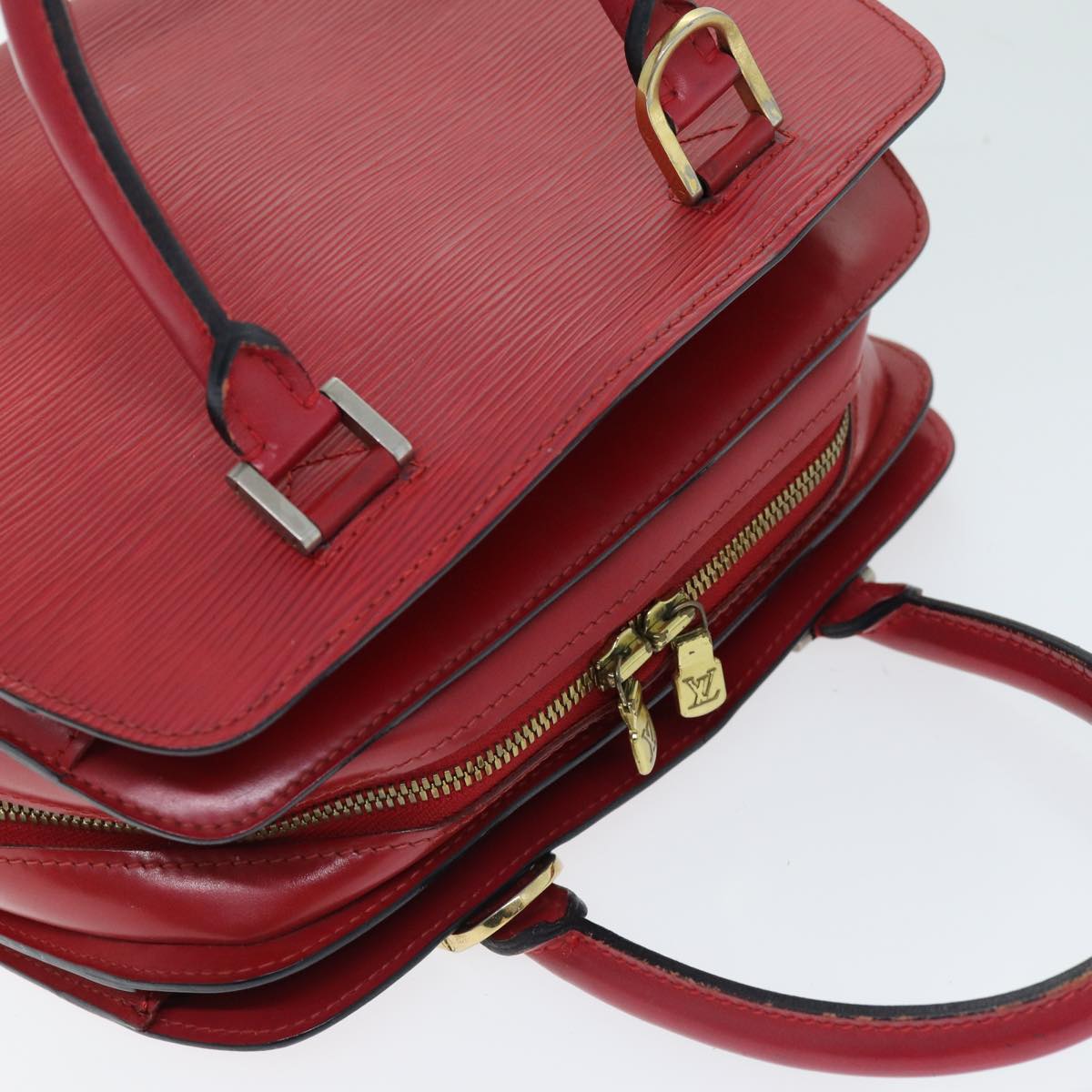 LOUIS VUITTON Epi Pont Neuf Hand Bag Red M52057 LV 74524