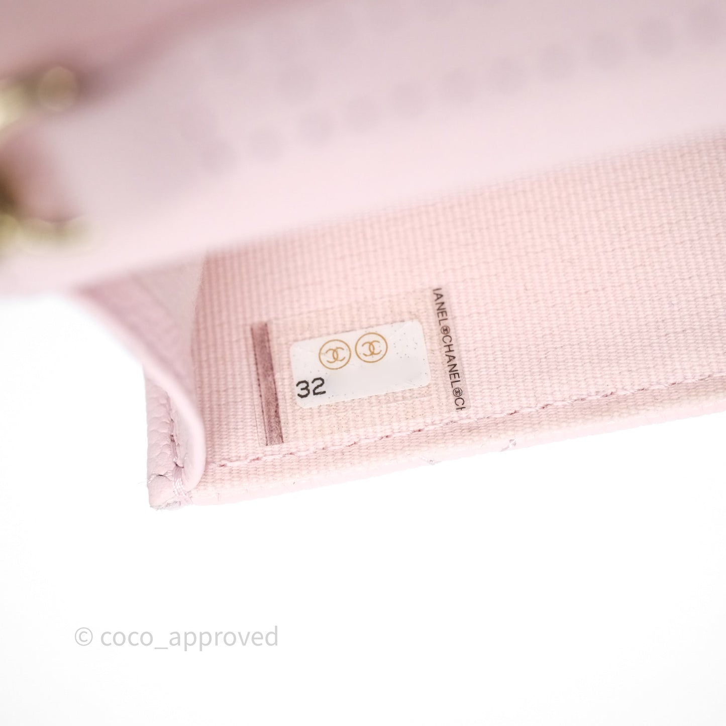 Chanel Mini Clutch With Chain Light Pink Caviar Gold Hardware