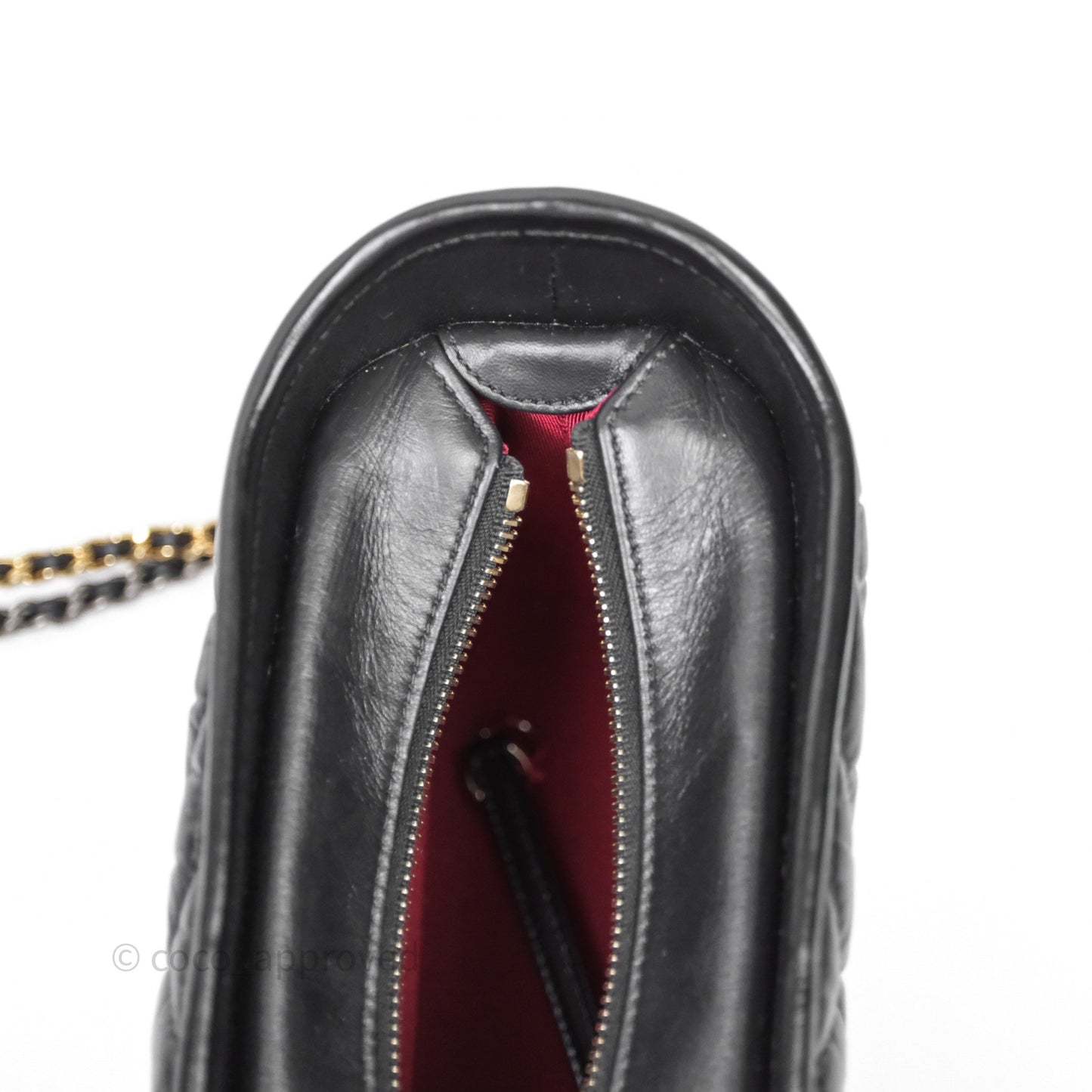 Chanel Small Gabrielle Hobo Chevron Black Aged Calfskin