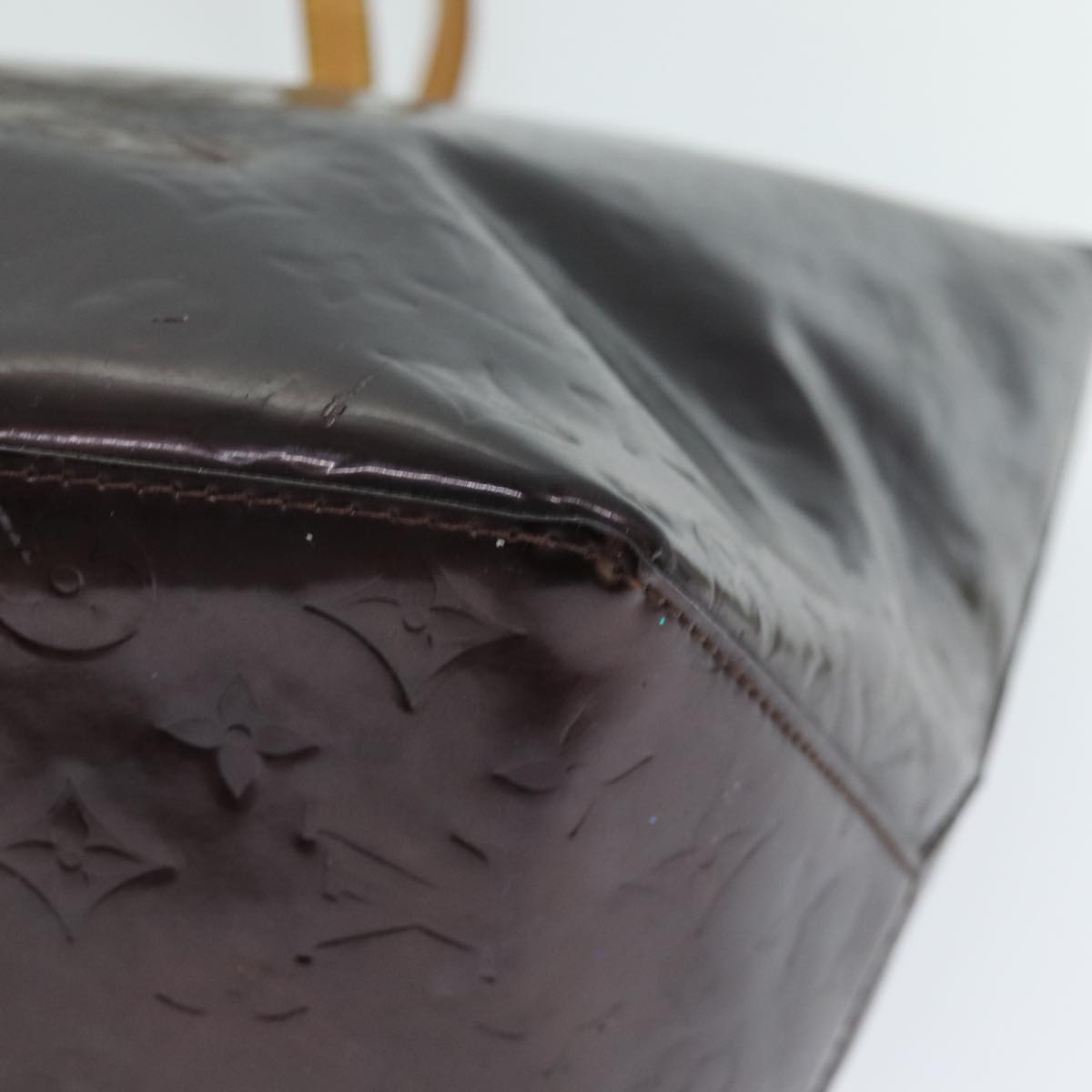 LOUIS VUITTON Monogram Vernis Bellevue GM Tote Bag Amarante M93589 LV 74534