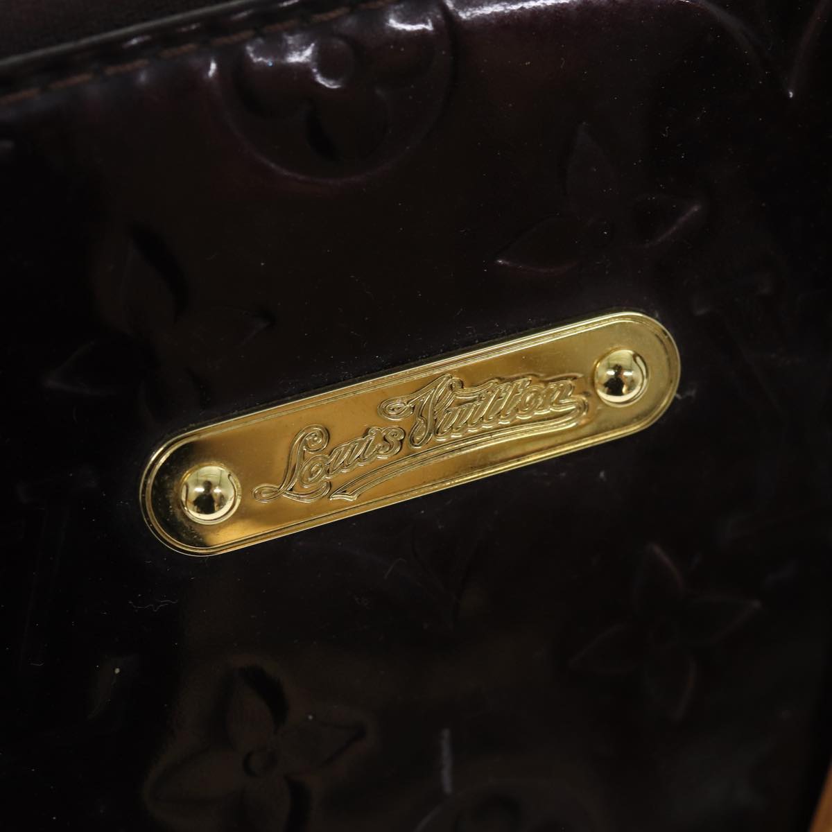 LOUIS VUITTON Monogram Vernis Bellevue GM Tote Bag Amarante M93589 LV 74534