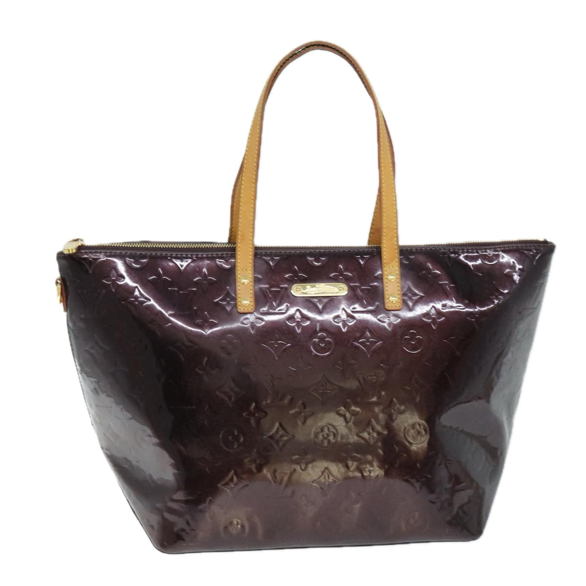 LOUIS VUITTON Monogram Vernis Bellevue GM Tote Bag Amarante M93589 LV 74534