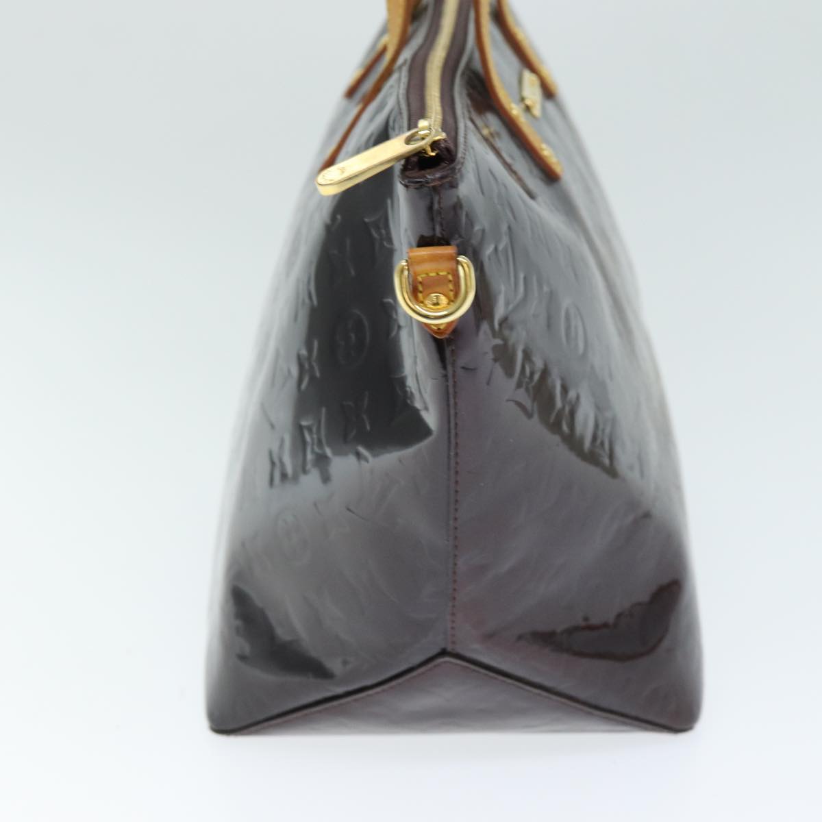 LOUIS VUITTON Monogram Vernis Bellevue GM Tote Bag Amarante M93589 LV 74534