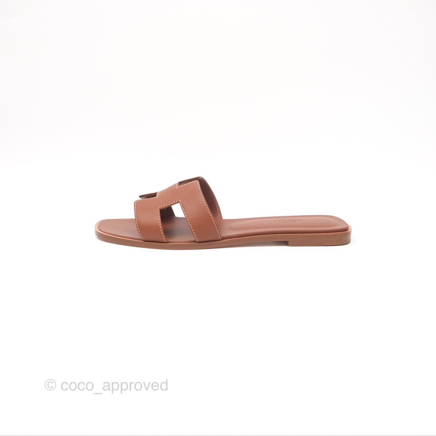 Hermès Oran Sandals in Gold Size 40.5