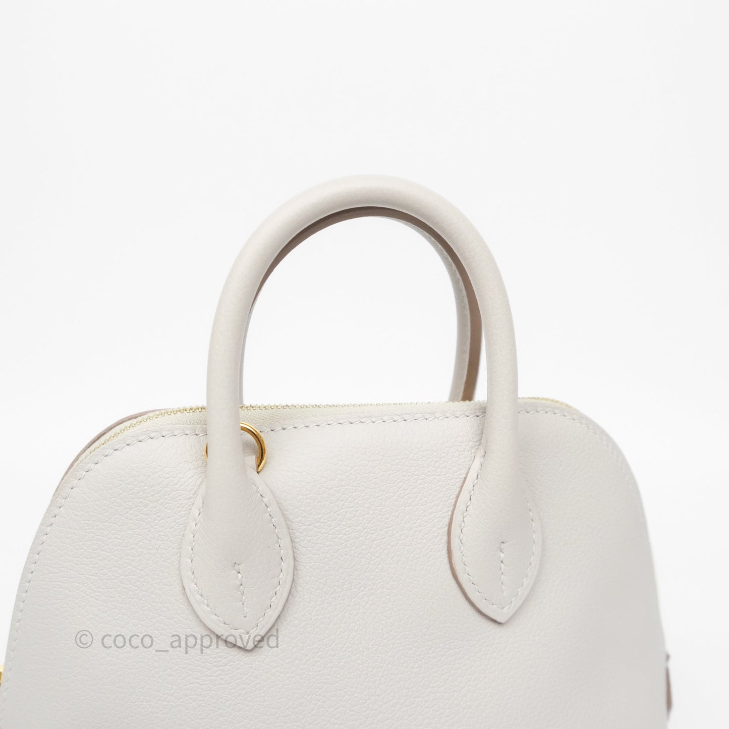 Hermès Bolide Mini 1923 Gris Perle 80 Evercolor Gold Hardware