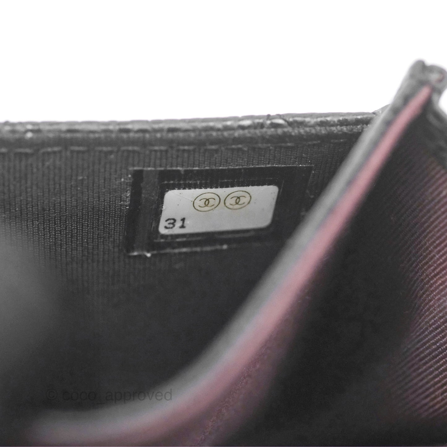 Chanel Quilted Flap Card Holder Black Caviar Gold Hardware