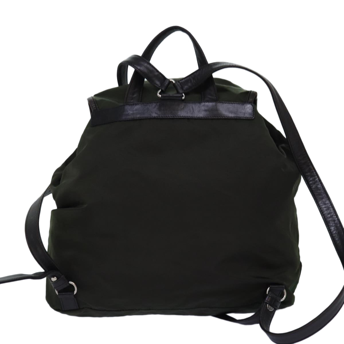Luxury PradaBackpack Nylon Khaki 74576