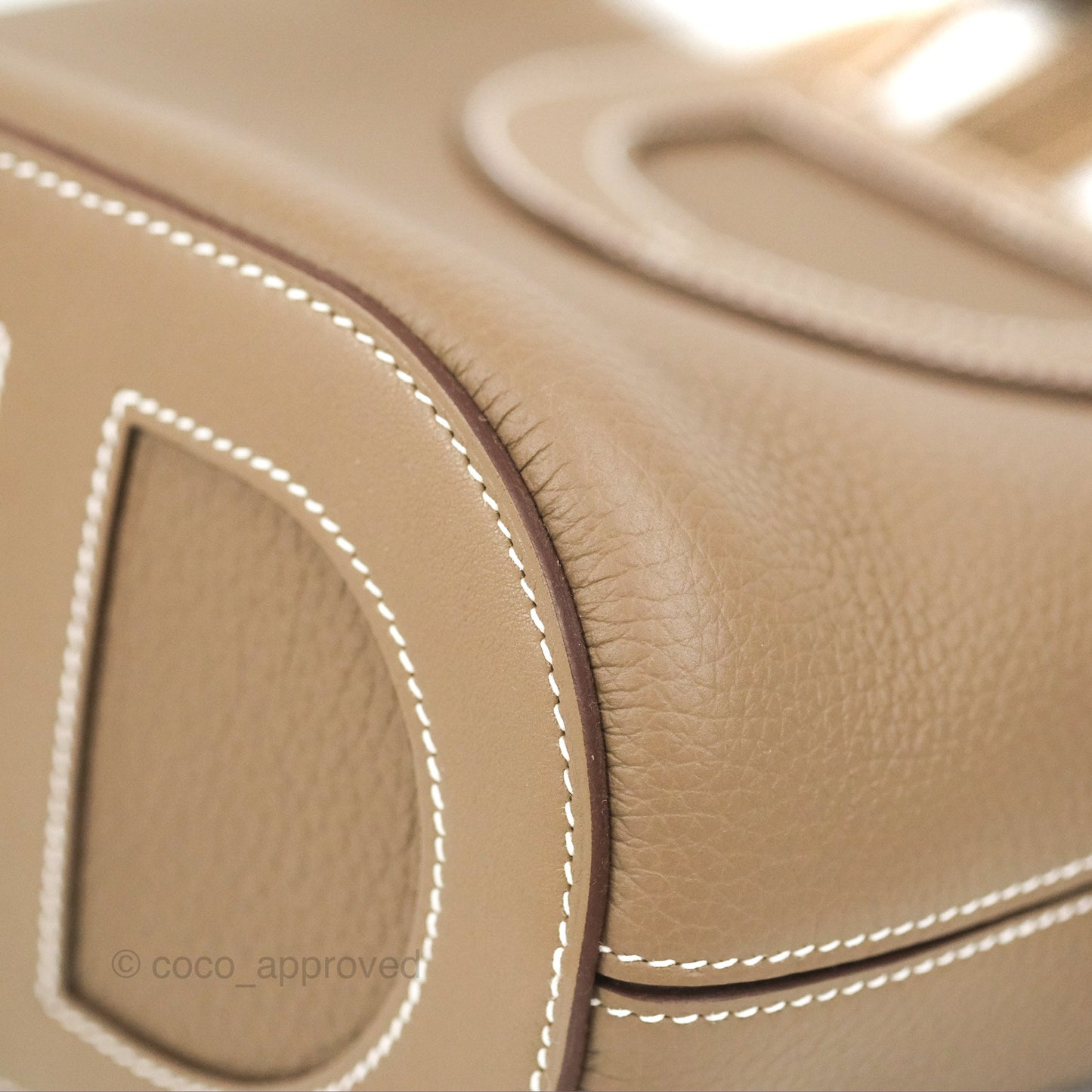 Hermes In-The-Loop 18 Etoupe Clemence Gold Hardware