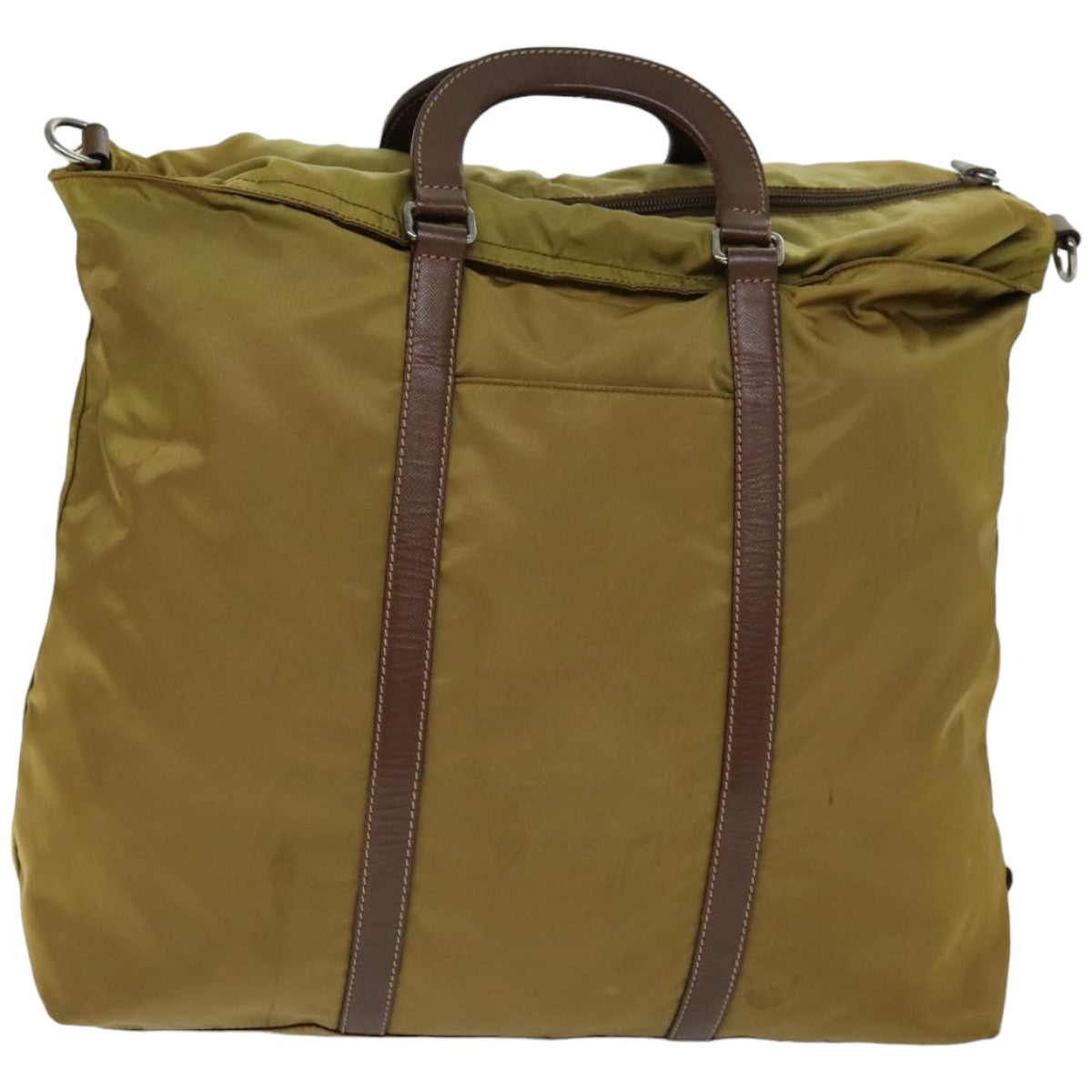 Luxury PradaHand Bag Nylon 2way Brown 74577