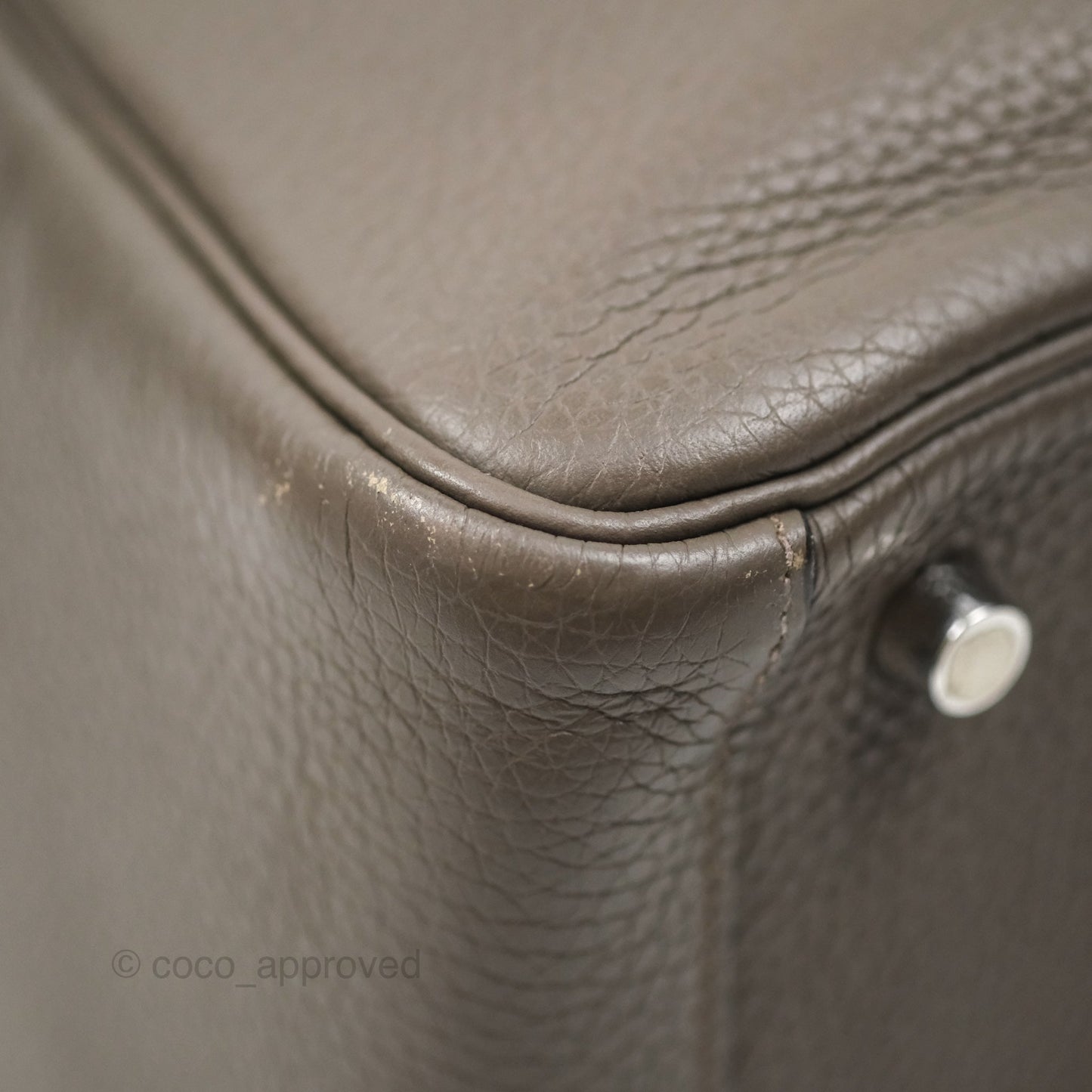 Hermès Lindy 26 Etain 8F Clemence Palladium Hardware
