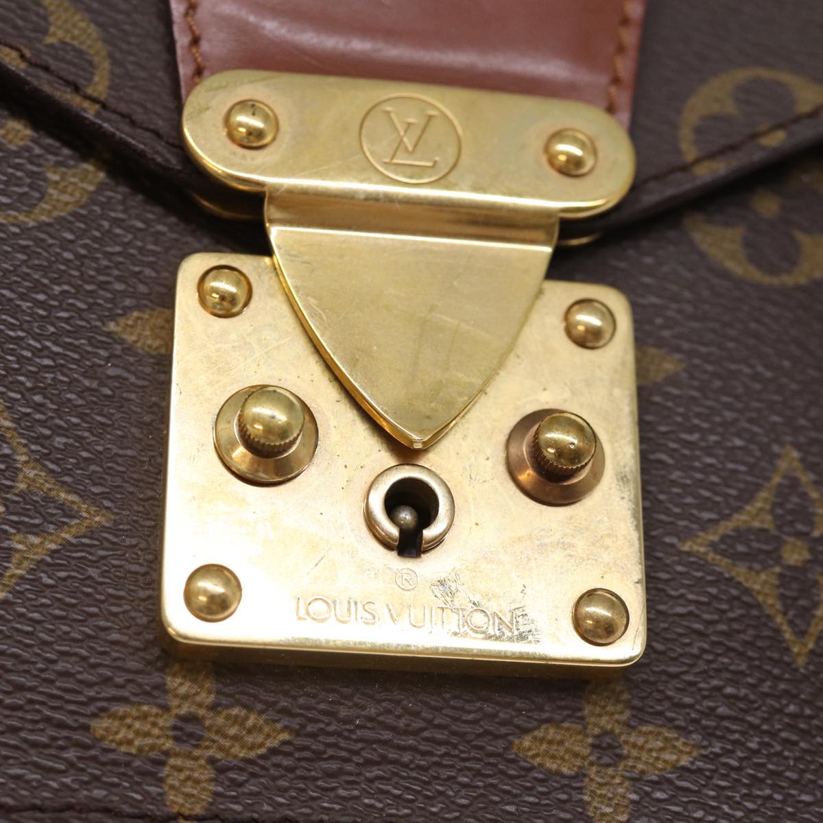 LOUIS VUITTON Monogram Monceau Hand Bag 2way M51185 LV 74586