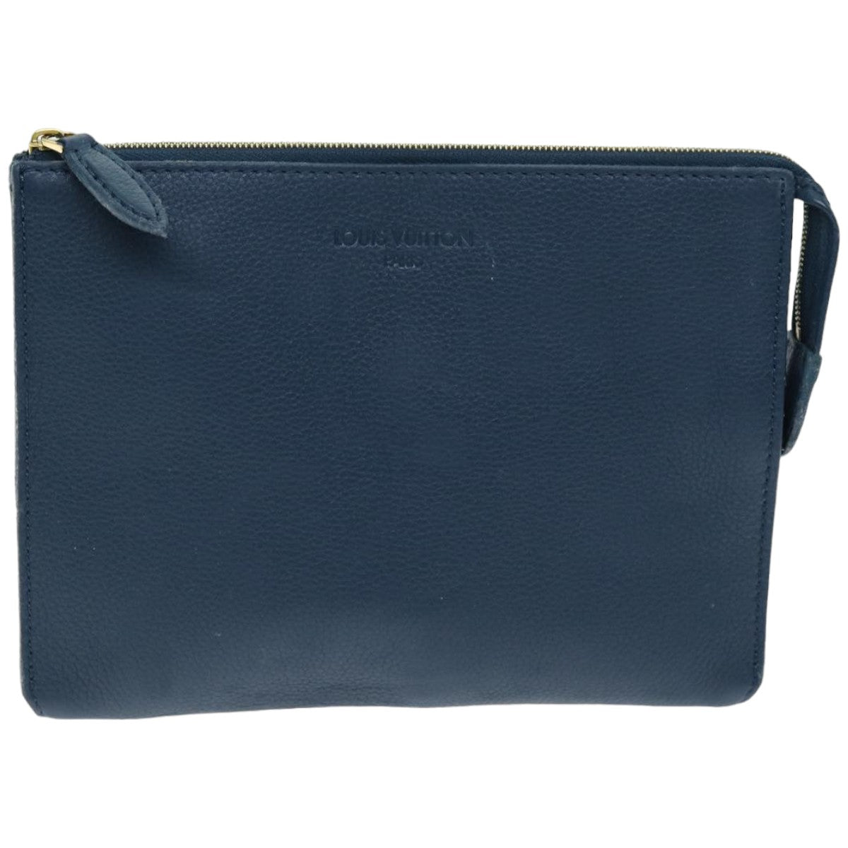 LOUIS VUITTON Pouch Taurillon Leather Navy Orage R99587 LV 74597