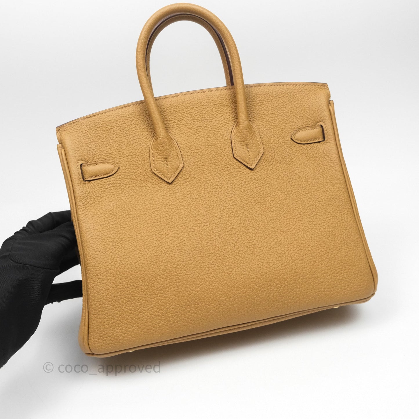 Hermès Birkin 25 Retourne Biscuit 4B Togo Gold Hardware