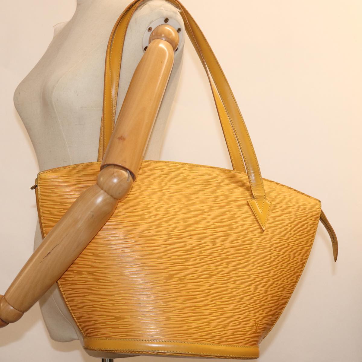 LOUIS VUITTON Epi Saint Jacques Shopping Shoulder Bag Yellow M52269 74614