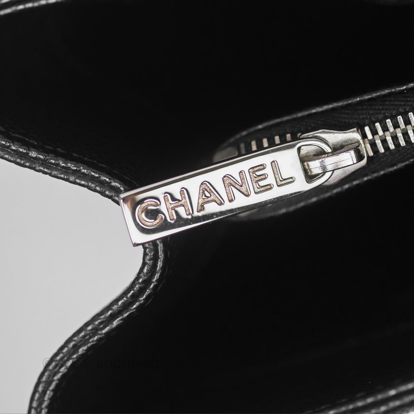 Chanel GST Black Caviar Silver Hardware
