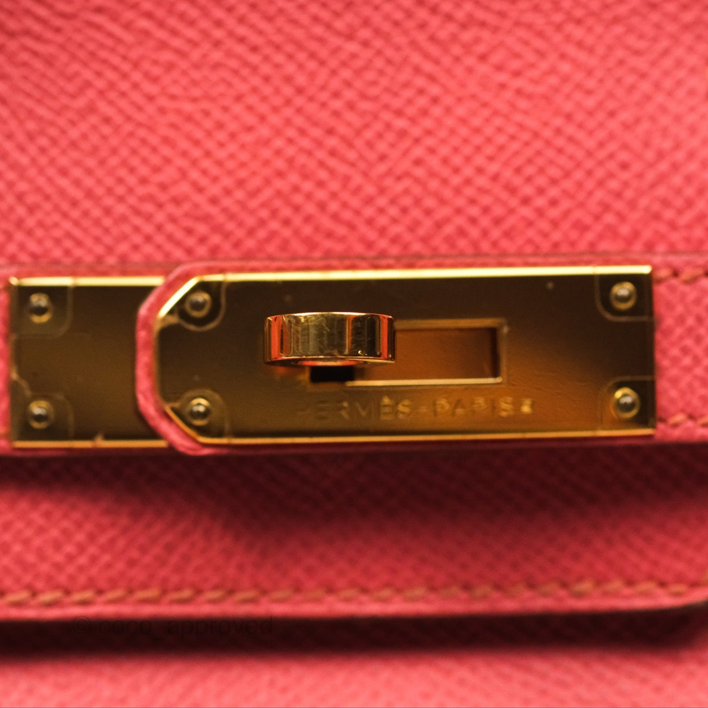 Hermès Birkin 30 Retourne Flamingo I5 Epsom Gold Hardware