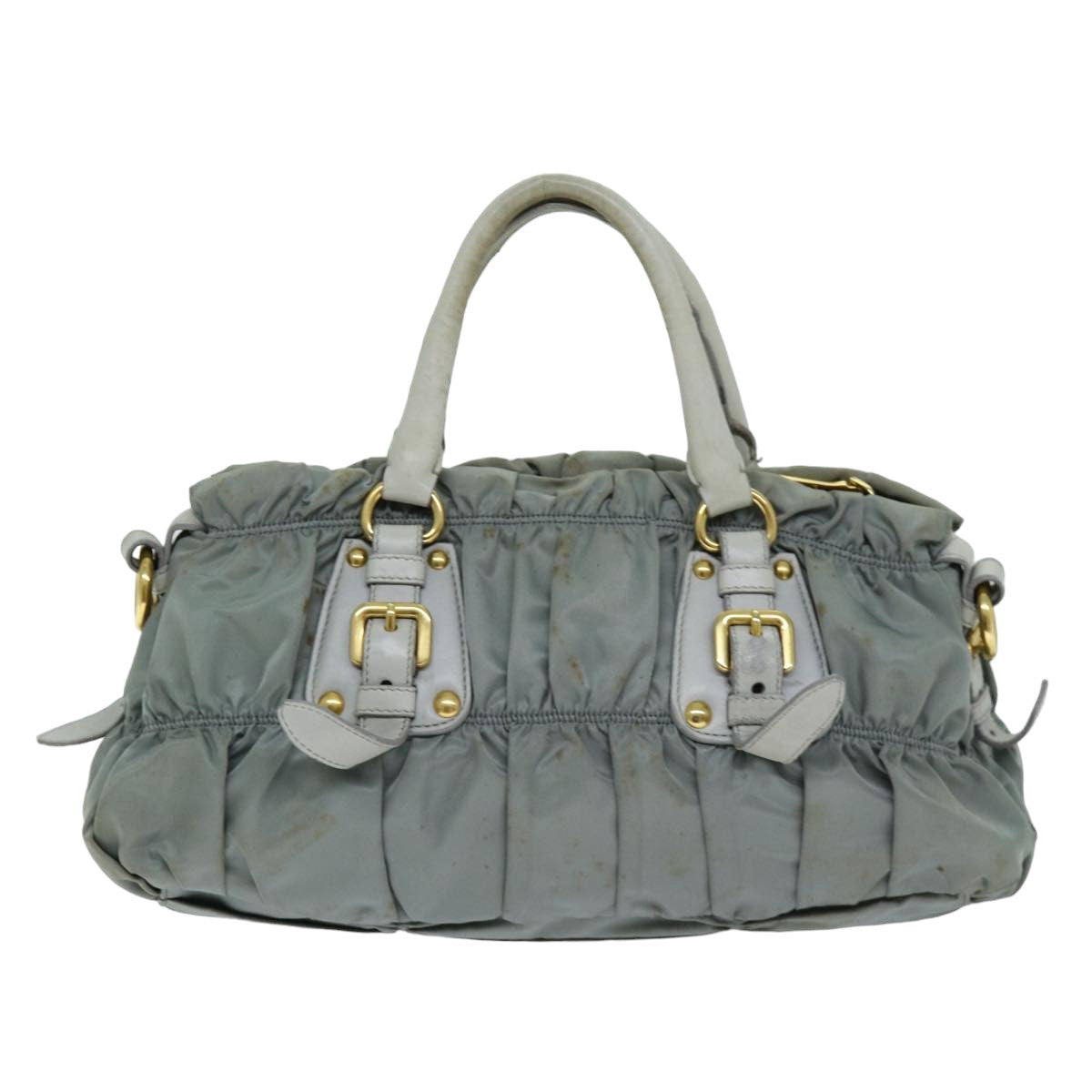 Luxury PradaHand Bag Nylon 2way Green 74635