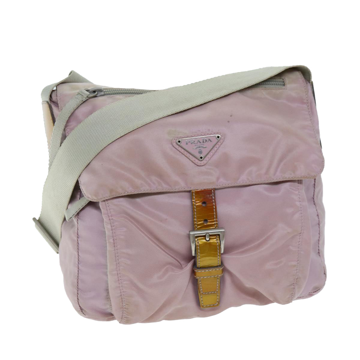 Luxury PradaShoulder Bag Nylon Pink 74637