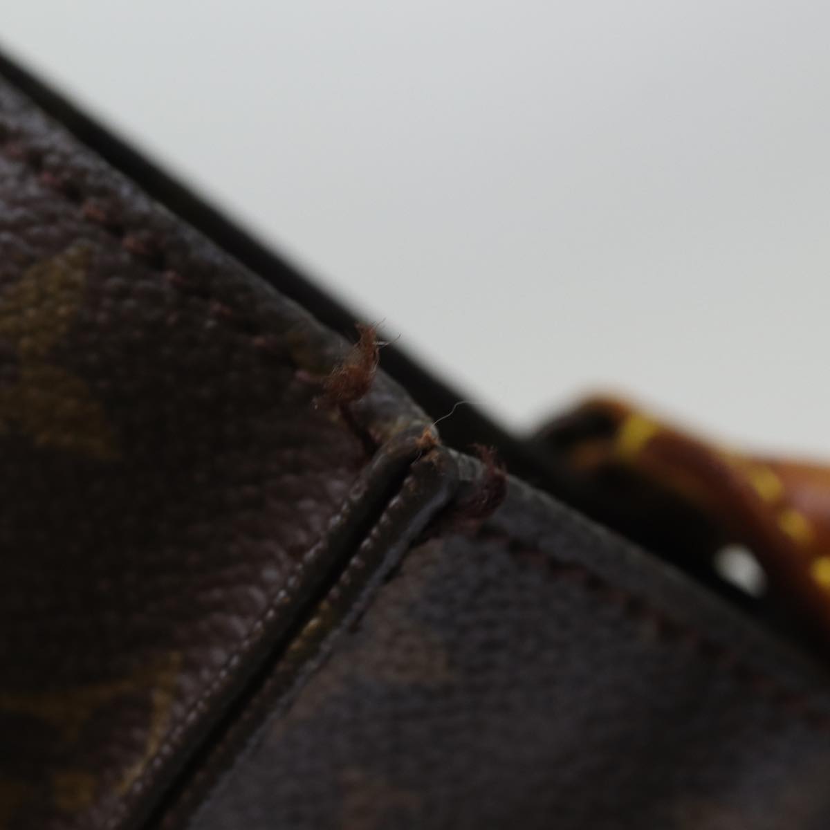 LOUIS VUITTON Monogram Sac Plat Hand Bag M51140 LV 74673