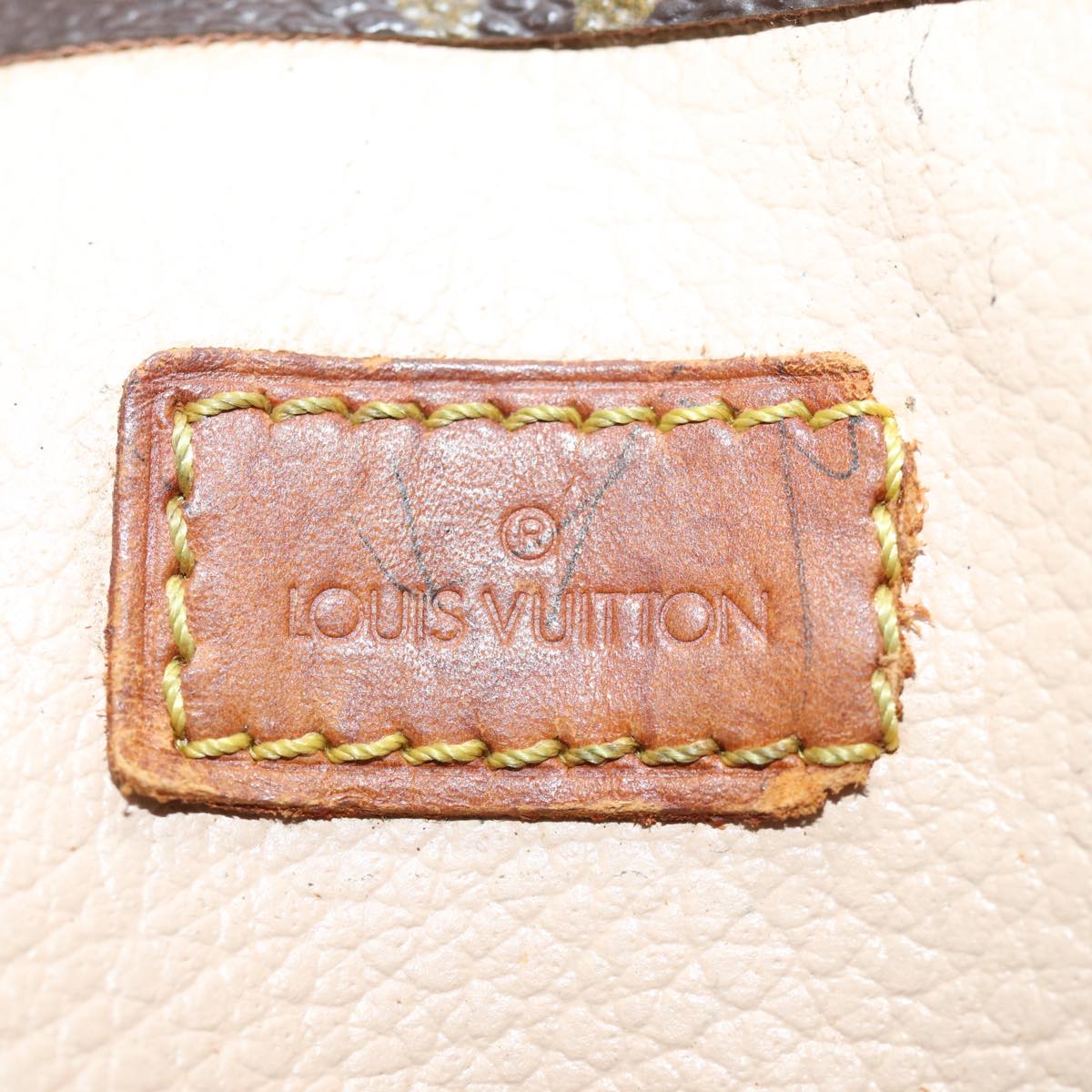 LOUIS VUITTON Monogram Sac Plat Hand Bag M51140 LV 74673