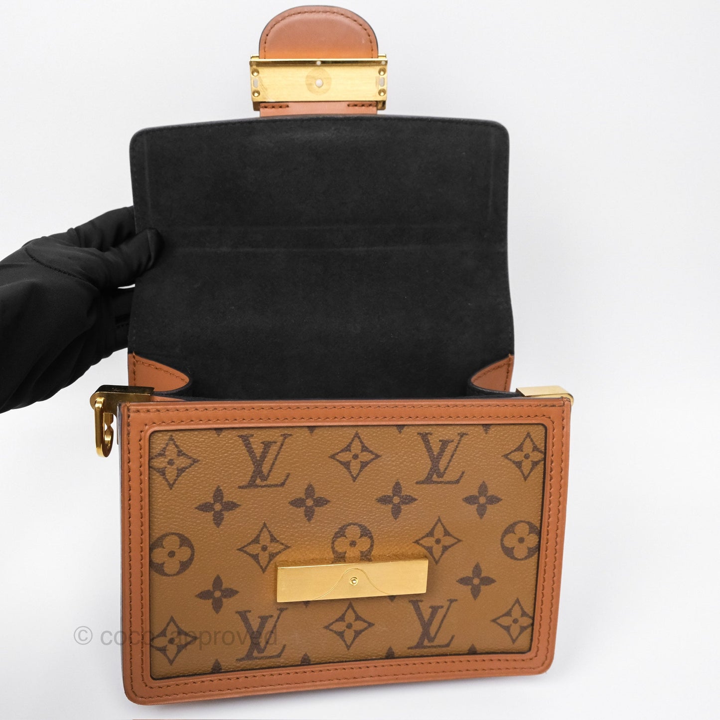 Louis Vuitton Mini Dauphine Monogram Tan Calfskin