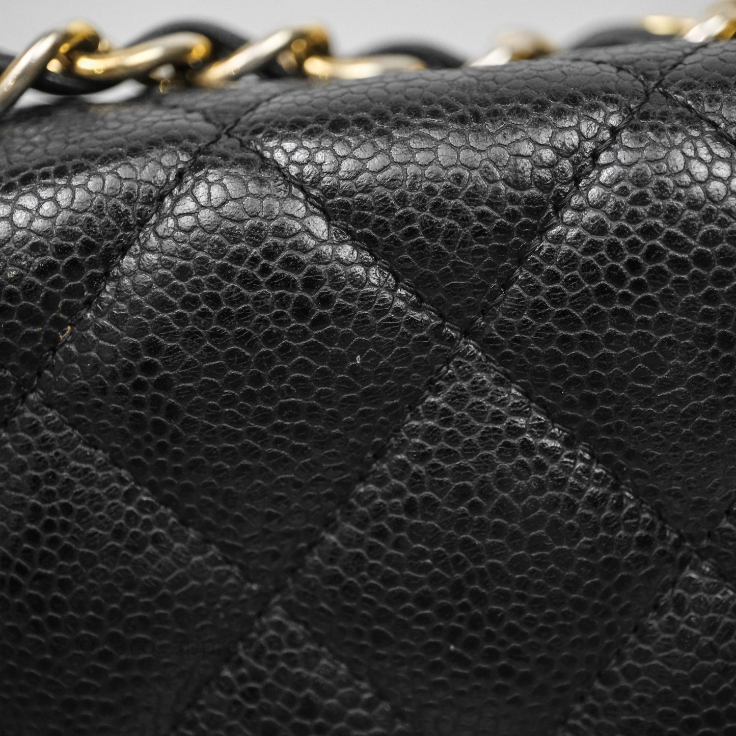 Chanel Jumbo Single Flap Black Caviar Gold Hardware⁣⁣