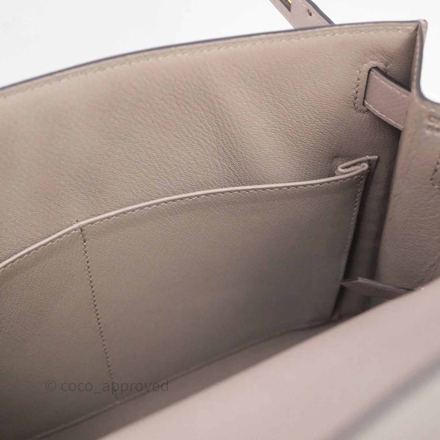 Hermes Kelly 28 Gris Asphalte Epsom Gold Hardware