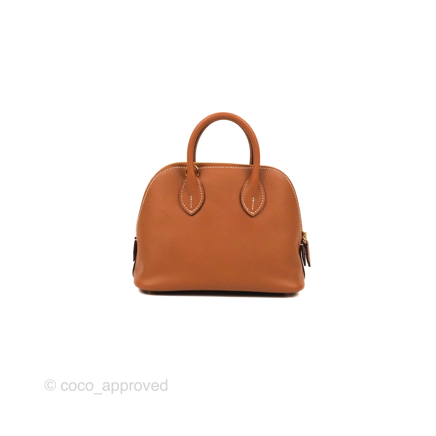 Hermès Bolide Mini 1923 Gold Evercolor Gold Hardware