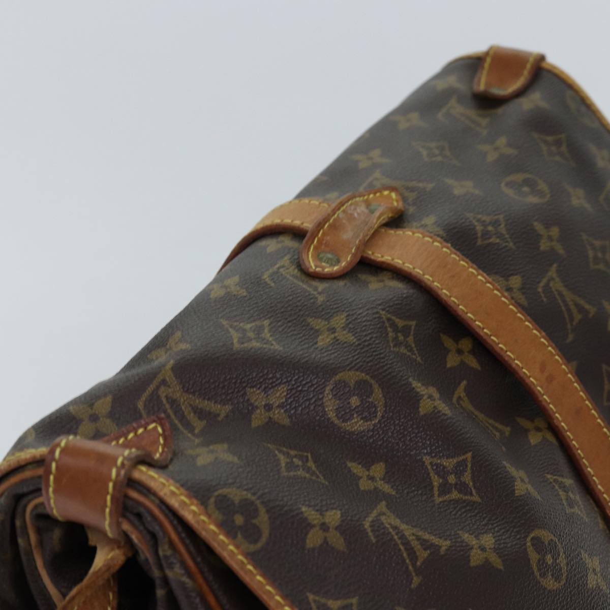 LOUIS VUITTON Monogram Saumur 35 Shoulder Bag M42254 LV 74714