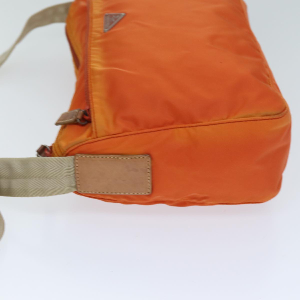 Luxury PradaShoulder Bag Nylon Orange 74735