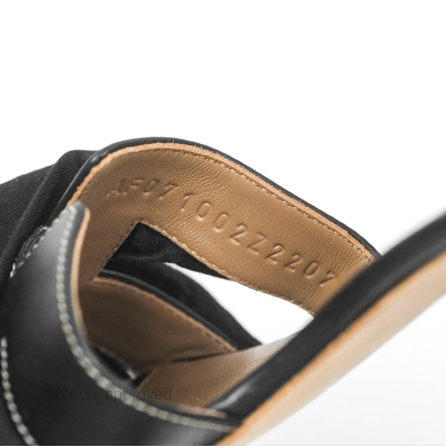 Hermès Oasis Black Sandals Size 35.5