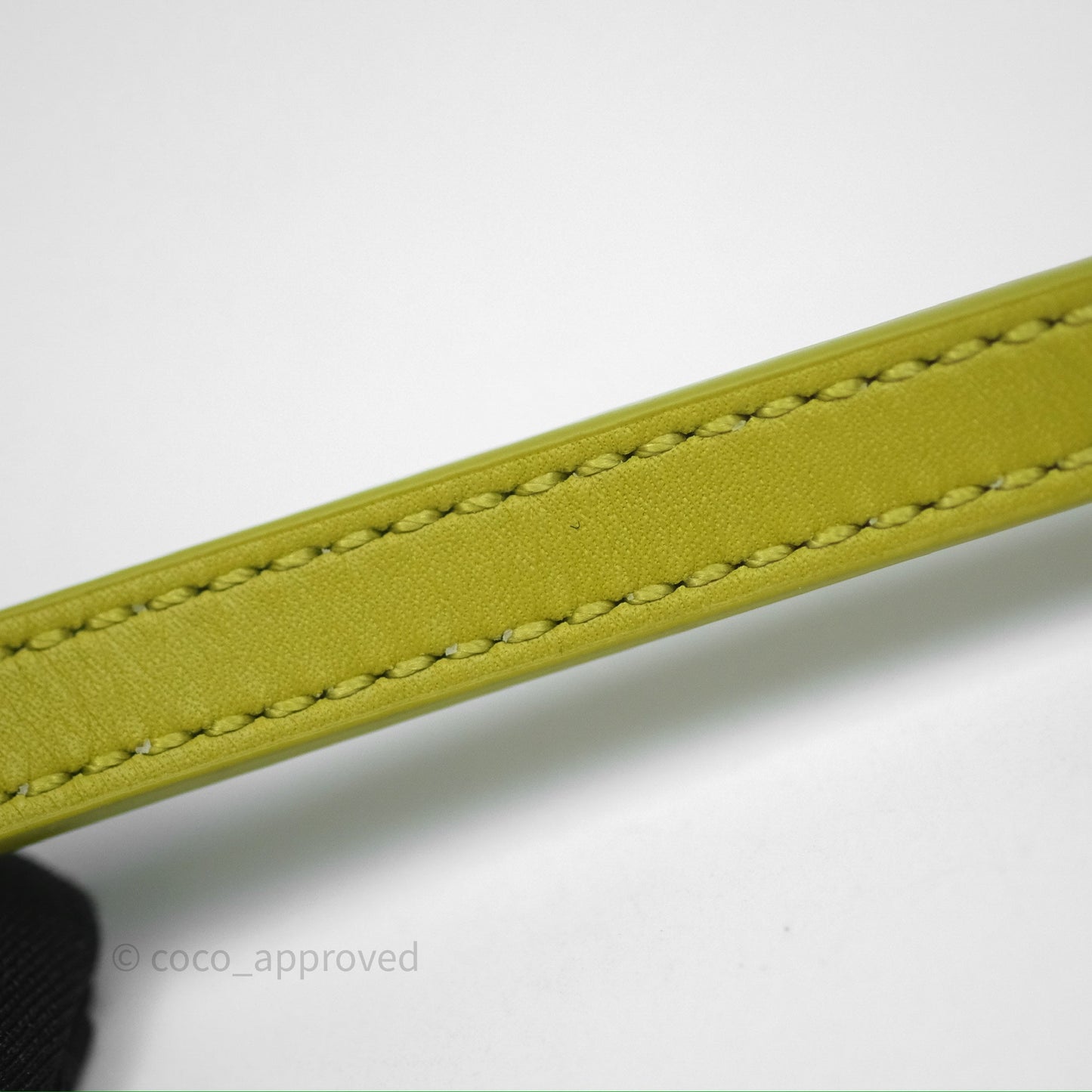 Loewe Mini Puzzle Edge Bag in Lime Smooth Calfskin