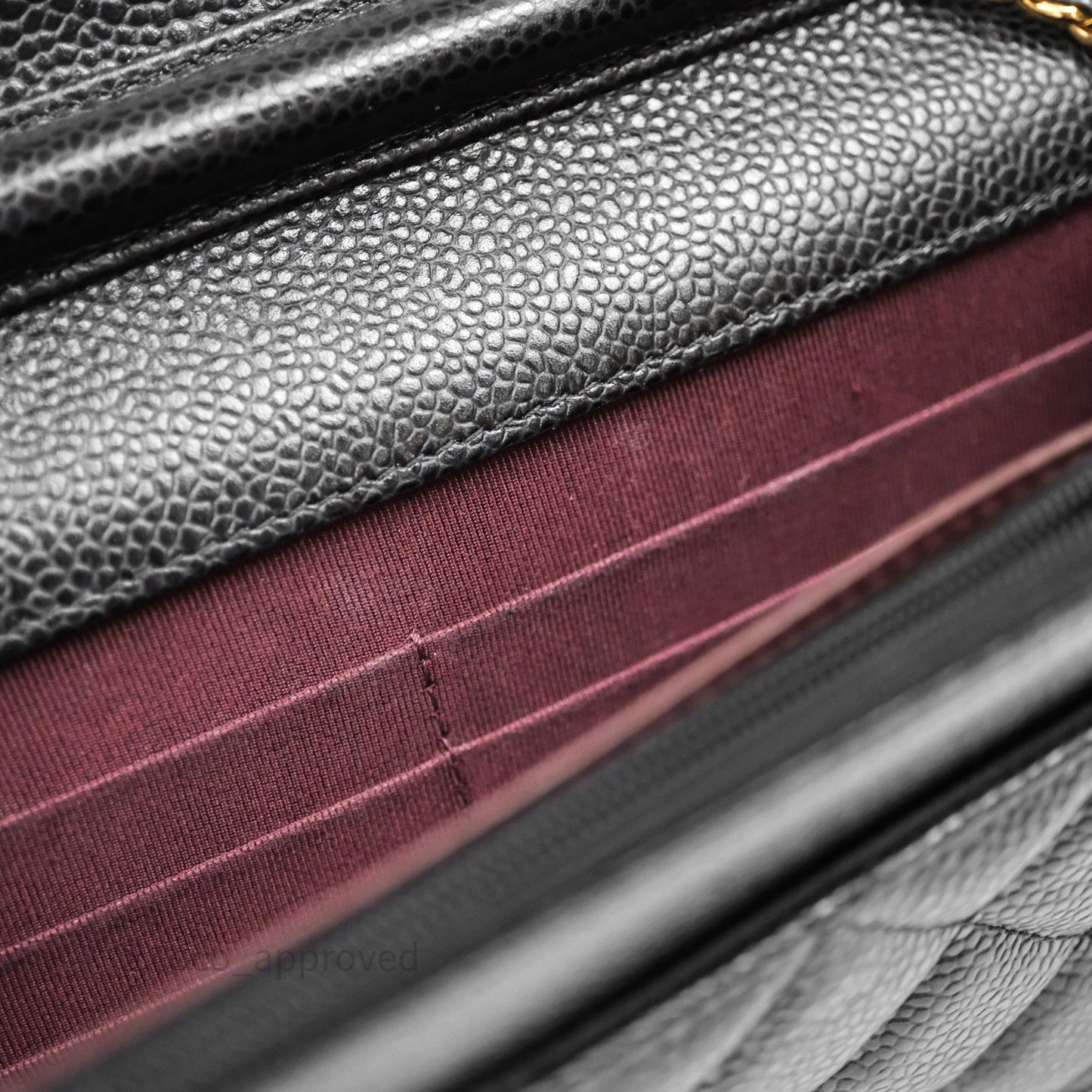 Chanel Quilted WOC Black Caviar Gold Hardware