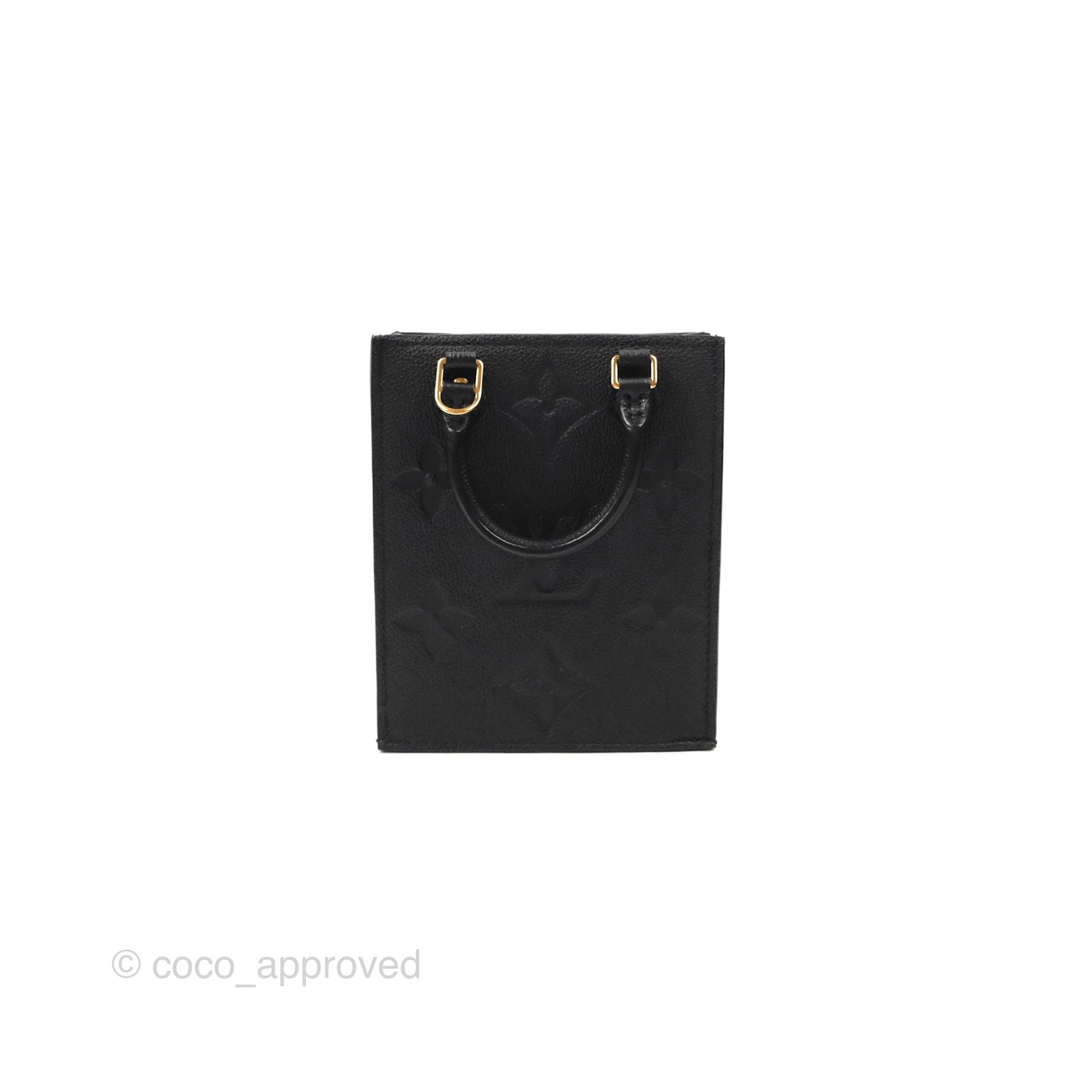 Louis Vuitton Petit Sac Plat Bag Empreinte Giant Monogram Black